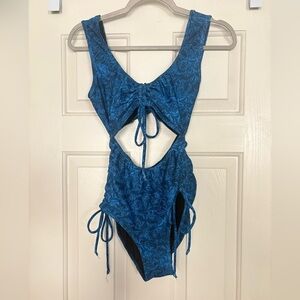 Albion Fit The Muse One-Piece in Mykonos Navy XS